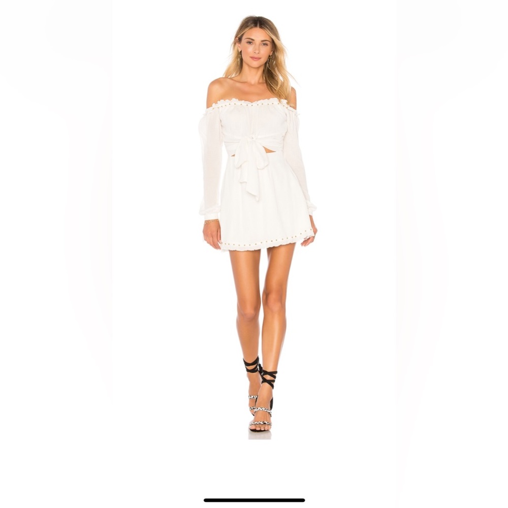 SUNRISE DRESS IN WHITE SAND NWT